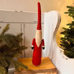Hand Painted Skinny Canvas Santa