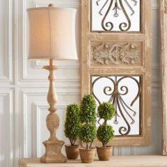 Tall Distressed Manor Lamp