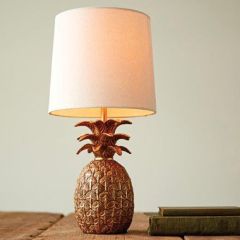 Gold Finished Pineapple Table Lamp