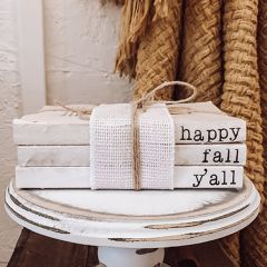Happy Fall Book Stack