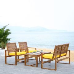 4 Piece Farmhouse Patio Furniture Set