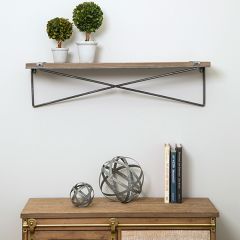 Rustic Industrial Farmhouse Wall Shelf