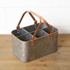 Divided Tin Caddy Organizer