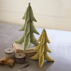 Velvet Christmas Tree Set of 2