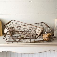 Metal Nesting Basket Tray Set of 3