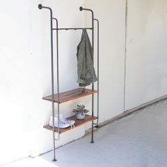 Iron Folding Wall Rack With Shelf