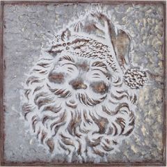 Embossed Santa Face Wall Decor