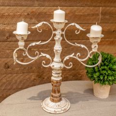 Rustic Metal Candelabra
