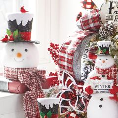 Top Hat Snowman Tree Topper
