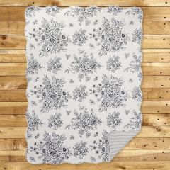 Elegant Toile Throw Blanket