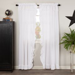 Ruffled Cottage Classic Curtain Panels Set of 2