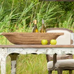 Decorative Oval Dough Bowl