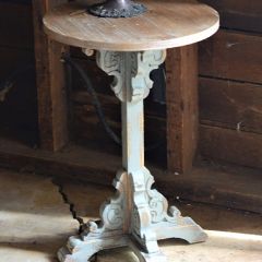 Round Scrollwork Pedestal Table