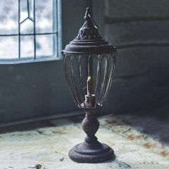 LED Industrial Farmhouse Pedestal Lantern