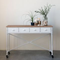 4 Drawer Table on Casters