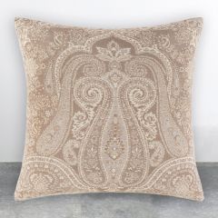 Patterned Khaki Throw Pillow