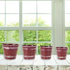 Weathered Farm Pail Set of 4