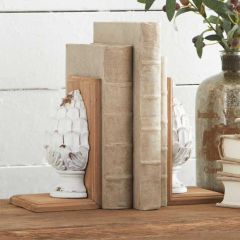 Pineapple Wood Bookends
