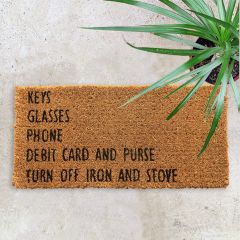 Reminders Coir Doormat