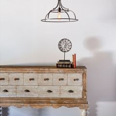 Caged Schoolhouse Pendant Light
