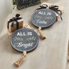 Calm and Bright Wood Ornament