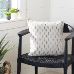 Calming Botanical Print Throw Pillow