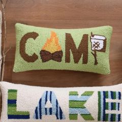 Camp Marshmallow Throw Pillow
