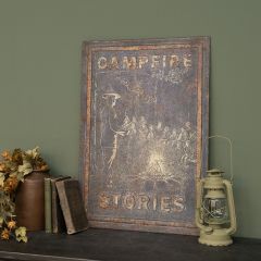 Campfire Stories Rustic Metal Sign