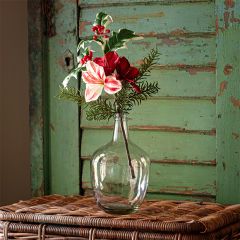 Candy Cane Amaryllis and Holly Berry Pick