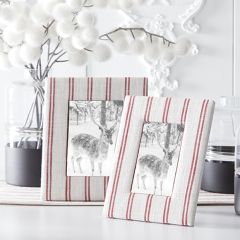 Candy Stripe Photo Frames Set of 2