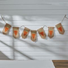 Carrot Applique Burlap Banner