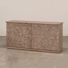 Carved Elegance 2 Door Credenza