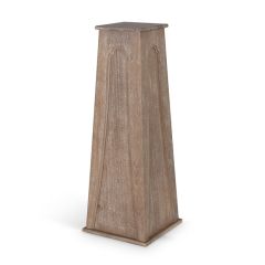 Carved Island Manor Pedestal