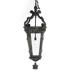 Carved Lantern Hanging Light