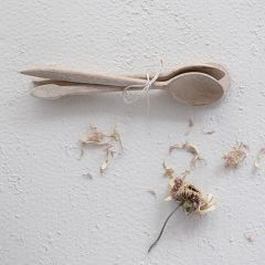 Carved Mango Wood Spoon Set of 3