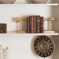 Cast Iron Arrow Bookends