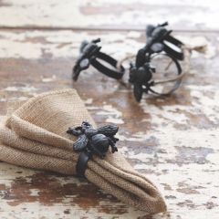 Bumble Bee Napkin Rings Set of 4