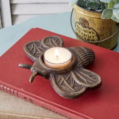 Cast Iron Bee Tealight Holder Set of 2