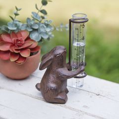 Cast Iron Bunny Rain Gauge