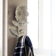 Cast Iron Flower Wall Hook