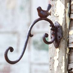 Cast Iron Hook with Bird