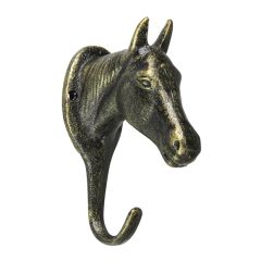 Cast Iron Horse Head Wall Hook Set of 2