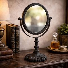 Cast Iron Mirror On Stand