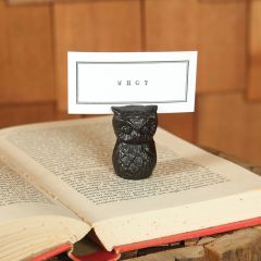 Cast Iron Owl Place Card Holder