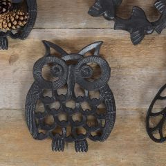 Cast Iron Owl Trivet