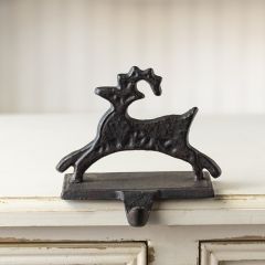 Cast Iron Reindeer Stocking Holder