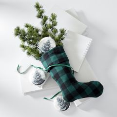 Casual Check Christmas Stocking Set of 2
