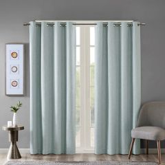 Casual Chic Seafoam Curtain Panel