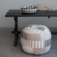Casual Classics Patchwork Pouf Ottoman