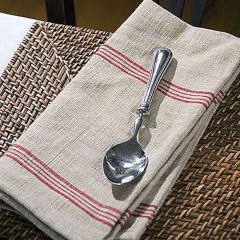 Casual Classics Red Striped Cloth Napkin